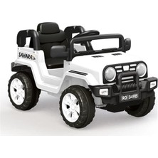 Dolu 8086 Sahara 12 Volt Uzaktan Kumandalı Akülü Araba 25 kg Taşıma Kapasitesi İle Beyaz Renk