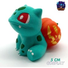 Neptune3D #0004 Halloween Balkabağı Bulbasaur Pokemon Figürü