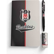 Twin Taraftar Versatil Kalem Silgi Bloknot Seti Kırtasiye 3 Lü Beşiktaş