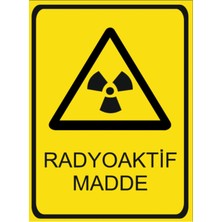 HiperAD Reklam Radyoaktif Madde Dekota – 3 mm Forex Uyarısı 25 cm × 35CM