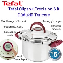 Tefal Clipso+ Precision 6 Lt Düdüklü Tencere + Dijital Hassas Mutfak Tartısı