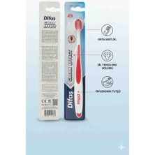 Difaş Clean Effect Diş Fırçası Küçük Kafa Yapılı Dil Temizleme Yüzey Li