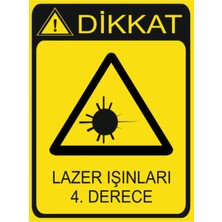 HiperAD Reklam Lazer Alanı 4.derece Dekota – 3 mm Forex Uyarısı 25 cm × 35CM