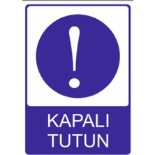 HiperAD Reklam Kapalı Tutun Dekota – 3 mm Forex Uyarısı 25 cm × 35CM