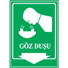 HiperAD Reklam Göz Duşu Dekota Baskı – 3 mm Forex Uyarı Tabelası 25 cm × 35CM