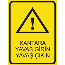HiperAD Reklam Kantara Yavaş Girin , Yavaş Çıkın Dekota – 3 mm Forex Uyarısı 25 cm × 35CM
