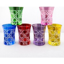 Cam Paşabahçe Renkli Kristal Kesme