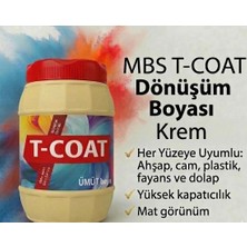 T-Coat Yeni Nesil Dönüşüm Boyası (Krem) Ahşap-Cam-Plastik-Duvar-Fayans-Dolap