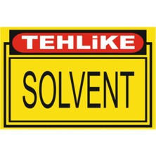 HiperAD Reklam Tehlike Solvent Dekota Baskı – 3 mm Forex Uyarı Tabelası 25 cm × 35CM