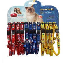 Ozdestor Eurocat Bayrak Desenli Çıngıraklı  Boyun Tasması 12'li