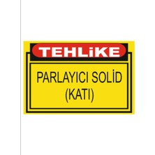 HiperAD Reklam Tehlike Parlayıcı Solid(Katı) Dekota Baskı – 3 mm Forex Uyarı Tabelası 25 cm × 35CM