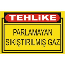 HiperAD Reklam Tehlike Parlamayan Sıkıştırılmış Gaz Dekota Baskı – 3 mm Forex Uyarı 25 × 35