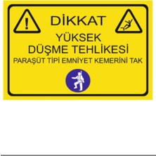 HiperAD Reklam Dikkat Yüksek Paraşüt Tipi Emniyet Kemeri Tak Dekota – 3 mm Forex 25 × 35