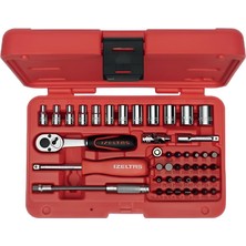 İzeltaş Izeltaş 1/4'' Altı Köşe Lokma Anahtar ve Bits Set 45 Parça - 14000005133