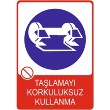 HiperAD Reklam Taşlamayı Korkuluksuz Kullanma Dekota – 3 mm Forex Uyarısı 25 cm × 35CM
