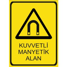 HiperAD Reklam Kuvvetli Manyetik Alan Dekota – 3 mm Forex Uyarısı 25 cm × 35CM