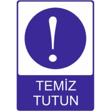 HiperAD Reklam Temiz Tutun Dekota – 3 mm Forex Uyarısı 25 cm × 35CM