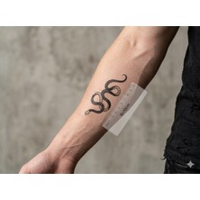 Geçici Yılan Figürlü Mini Dövme Tattoo 6X10 cm