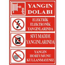 HiperAD Reklam Yangın Dolabı Için Uyarılar Dekota – 3 mm Forex Uyarı 25 cm × 35CM