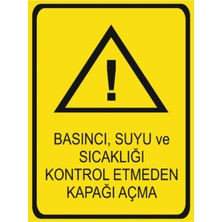 HiperAD Reklam Basıncı Suyu ve Sıcaklığı Kontrol Etmeden Kapağı Açma Dekota 3 mm Forex 25×35