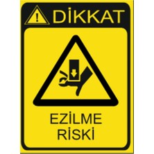 HiperAD Reklam Dikkat Ezilme Riski Dekota – 3 mm Forex Uyarısı 25 cm × 35CM