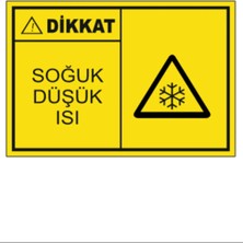 HiperAD Reklam Dikkat Soğuk Düşük Isı Dekota Baskı – 3 mm Forex Uyarı Tabelası 25 cm × 35CM