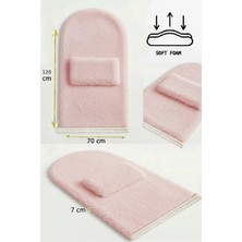 Carpetella 7 cm Ortopedik Orta Süngerli Diz Ağrıtmaz Peluş Seccade Namazlık