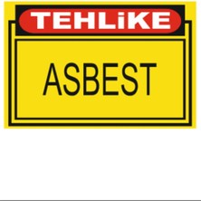 HiperAD Reklam Tehlike Asbes Dekota Uyarısı Baskı – 3 mm Forex Uyarı Tabelası 25 cm × 35CM