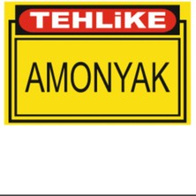 HiperAD Reklam Tehlike Amonyak Dekota Baskı – 3 mm Forex Uyarı Tabelası 25 cm × 35CM