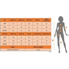 Civetta Kadın Uzun Kollu Bisiklet Yaka Viskon Iki Iplik Bluz ve Pantolon Ikili Takım