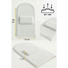 Carpetella 7 cm Ortopedik Orta Süngerli Diz Ağrıtmaz Peluş Seccade Namazlık