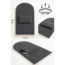 Carpetella 7 cm Ortopedik Orta Süngerli Diz Ağrıtmaz Peluş Seccade Namazlık