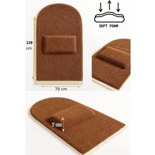 Carpetella 7 cm Ortopedik Orta Süngerli Diz Ağrıtmaz Peluş Seccade Namazlık