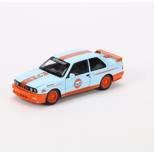 Vardem 1:24 Ölçek Sesli Işıklı 4 Kapısı Kaput ve Bagajı Açılan Stantlı Model Araç Turuncu Gulf