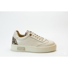 Beety 2592200 Hakiki Deri Bej Kalın Taban Sneakers Kadın Ayakkabı