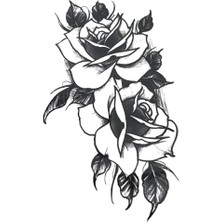 Geçici Gül Figürlü Mini Dövme Tattoo
