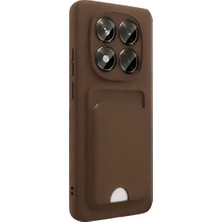 Azrlya Newface Xiaomi Redmi Note 15 Pro 5g Kelvin Kartvizitli Silikon - Kahverengi