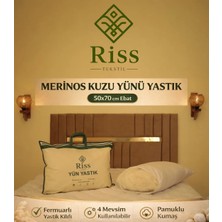 Riss Tekstil  %100 Doğal Kuzu Yünü Yastık (50X70CM/1000GR)