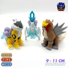 Neptune3D #0243 Raikou, Entei, Suicune Legendary Beasts Pokemon Figür Seti