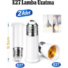 Anktek Lamba / Duy Uzatıcı, Ampulü 9.5 cm Uzatır, E27 To E27 (2 Adet)