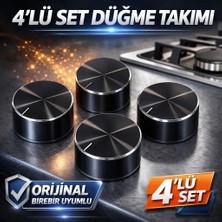 Özel Üretim Universal Miele Franke Teka Uyumlu Ankastre Ocak Fırın Düğmesi 4'lü Set