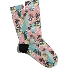 Eğlenceli Çorap Unisex Soft Summer Çicek Baskılı Çorap