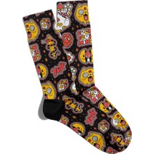 Eğlenceli Çorap Unisex Open Your Ming Popart Baskılı Çorap