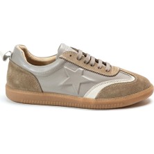 Beety 248.218 Hakiki Deri Bağlı Ortopedik Casual Kadın Sneaker Ayakkabı