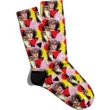 Eğlenceli Çorap Unisex Mitoloji Heykel Popart Baskılı Çorap