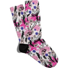Eğlenceli Çorap Unisex  Cool Rose Xt Baskılı Çorap