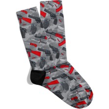 Eğlenceli Çorap Unisex Cool Mfx Desen Baskılı Çorap