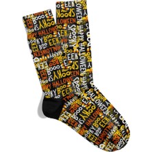 Eğlenceli Çorap  Unisex Graffiti Halloween K2 Desen Baskılı Çorap