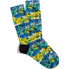 Eğlenceli Çorap Unisex Best Urban Desen Baskılı Çorap