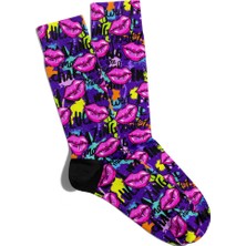 Eğlenceli Çorap Unisex  Luck Amazing Popart Baskılı Çorap